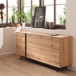 Dressoir Style fineer van echt hout/metaal - eikenhout/antracietkleurig