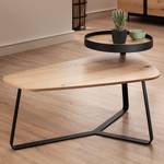 Table basse Style II Placage en bois véritable / Métal - Chêne / Anthracite