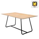 Table Style II Placage en bois véritable / Métal - Chêne / Anthracite