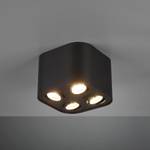 Plafondlamp Cookie aluminium - Zwart - Aantal lichtbronnen: 4