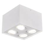 Plafondlamp Biscuit aluminium - Wit - Aantal lichtbronnen: 4