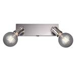 Plafondlamp Carl I aluminium - Zilver - Aantal lichtbronnen: 2