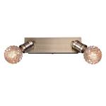 Plafondlamp Carl I aluminium - Messing - Aantal lichtbronnen: 2