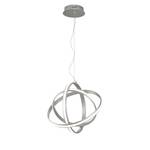 LED-hanglamp Compton kunststof/aluminium - 1 lichtbron - Zilver