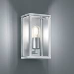 Wandlamp Garonne glas/aluminium - 1 lichtbron - Zilver