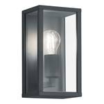 Wandlamp Garonne glas/aluminium - 1 lichtbron - Zwart