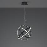LED-hanglamp Compton kunststof/aluminium - 1 lichtbron - Zwart