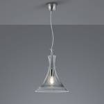 Hanglamp Almada transparant glas /aluminium - 1 lichtbron - Zilver