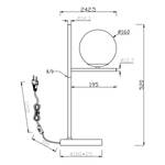 Tischleuchte Pure I Glas / Aluminium - 1-flammig