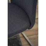 Chaises cantilever Marco II Tissage à plat / Acier inoxydable - Anthracite - Lot de 2