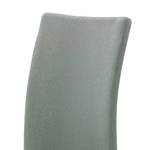 Chaises cantilever Marco II Tissage à plat / Acier inoxydable - Gris menthe - Lot de 2