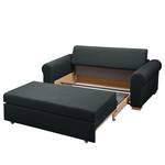 Schlafsofa LATINA Country Deluxe Webstoff - Webstoff Luba: Dunkelgrau - Breite: 165 cm