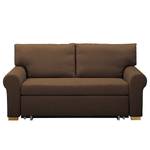 Schlafsofa LATINA Country Deluxe Webstoff - Webstoff Luba: Dunkelbraun - Breite: 165 cm