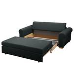 Schlafsofa LATINA Country Deluxe Webstoff - Webstoff Luba: Dunkelgrau - Breite: 205 cm