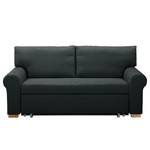 Schlafsofa LATINA Country Deluxe Webstoff - Webstoff Luba: Dunkelgrau - Breite: 205 cm