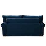 Slaapbank LATINA Country Deluxe vlakweefsel - Velours Krysia: Donkerblauw - Breedte: 205 cm