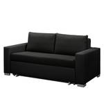 Schlafsofa LATINA Basic Kunstleder / Webstoff - Kunstleder Koda / Stoff Doran: Weiß / Schwarz - Breite: 173 cm