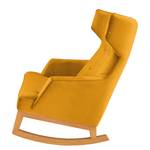 Rocking Chair Cozy Velours - Tissu TSV: 5 Jaune moutarde