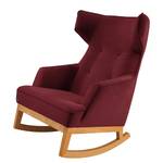 Schommelstoel Cozy fluweel - Stof TSV: 7 Bordeaux