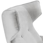 Rocking Chair Cozy Velours - Tissu TSV: 29 Gris clair