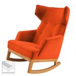 Rocking Chair Cozy Velours - Tissu TSV: 17 Orange foncé