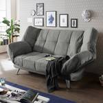 Canapé convertible Bolans Microfibre - Microfibre Ranu: Gris foncé