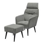 Fauteuil Tandil II Microfibre - Gris