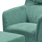 Fauteuil Tandil II Microfibre - Bleu pétrole