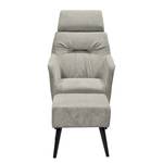 Fauteuil Tandil II Microfibre - Gris clair