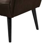 Fauteuil Tandil I Aspect cuir vieilli - Marron