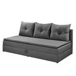 Canapé convertible Romang II Tissu structuré - Gris