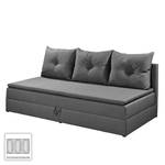 Canapé convertible Romang II Tissu structuré - Gris