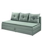 Canapé convertible Romang II Tissu structuré - Gris menthe