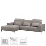 Ecksofa Macae Grau - Longchair davorstehend links