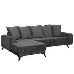 Ecksofa Machado Anthrazit - Longchair davorstehend links