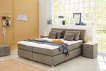 Boxspringbett Napo inkl. Topper - Matt Hellbeige