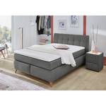 Lit boxspring Nan Anthracite clair