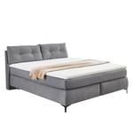 Boxspring Homein Grijs - Textiel - 183 x 102 x 227 cm