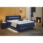 Lit boxspring Pawlaw Bleu - Textile - 187 x 108 x 217 cm