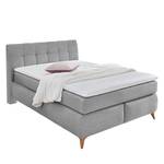 Letto boxspring Nan Topper incluso - Color grigio pallido