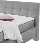 Letto boxspring Nan Topper incluso - Color grigio pallido