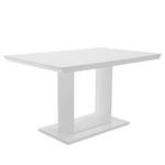 Eettafel Adkins hoogglans wit - Breedte: 140 cm