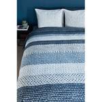 Beddengoed Valdemar Flanel - Blauw - 200x200/220cm + 2 kussen 70x60cm