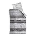 Parure de lit Tricot Chaud Tissu renforcé - Gris - 135 x 200 cm + oreiller 80 x 80 cm