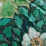 Bettwäsche Wild Roses Satin - Meeresgrün - 200 x 200/220 cm + 2 Kissen 70 x 60 cm