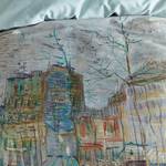 Parure de lit Boulevard Satin - Multicolore - 155 x 220 cm + oreiller 80 x 80 cm