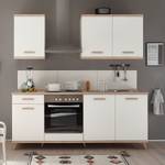 Küchenzeile Vaania (6-teilig) Ohne Elektrogeräte - Weiß / Eiche Sonoma Dekor