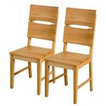 Chaises Kirra (lot de 2) Chêne sauvage massif - Chêne sauvage