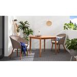 Table de jardin Woodley I Marron - Bois massif - 90 x 72 x 90 cm