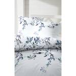 Parure de lit Helsa Coton - Bleu Gris - 155 x 220 cm + oreiller 80 x 80 cm